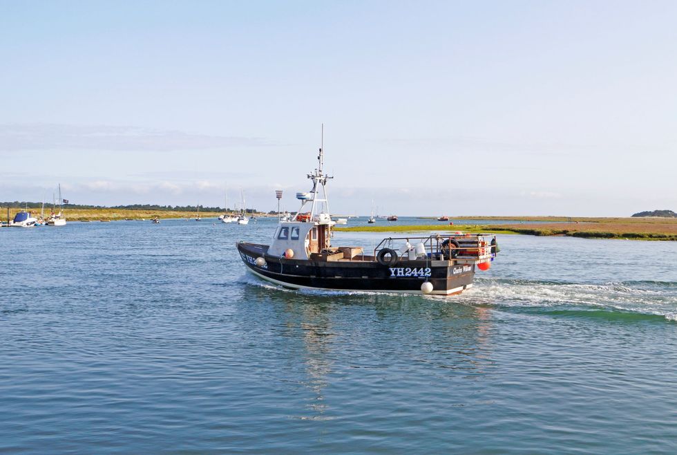 Fishing boat in North Norfolk