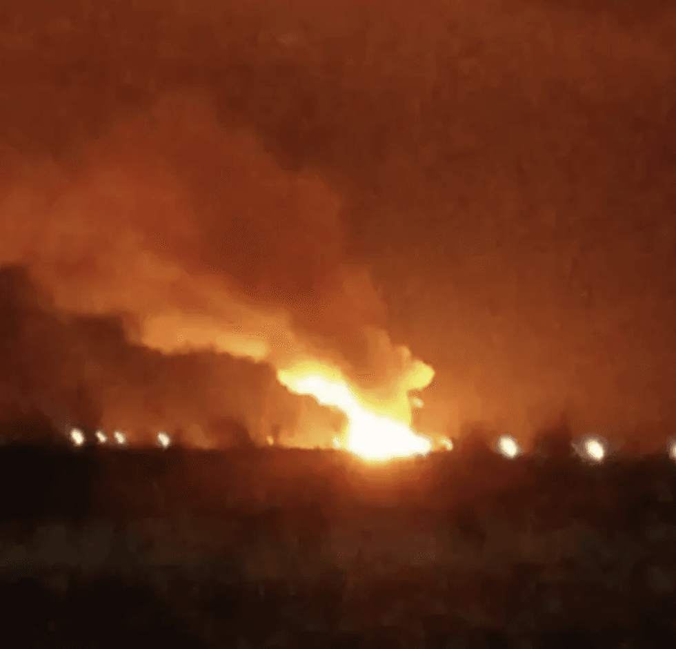 Flames in the sky