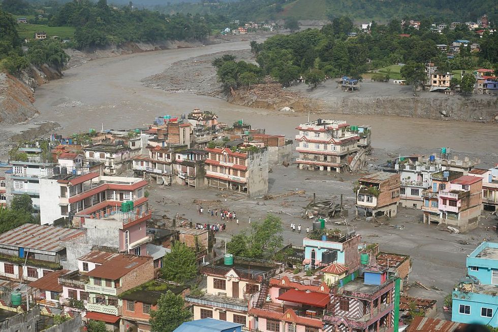 Flash flooding in Nepal