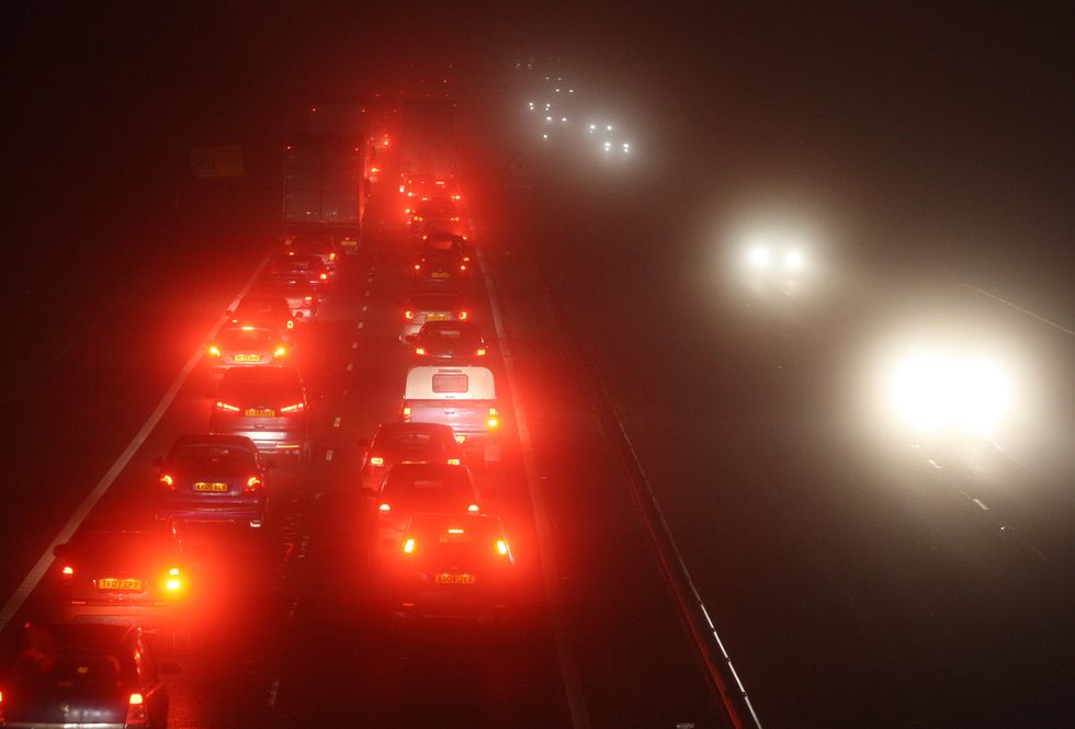 Fog road