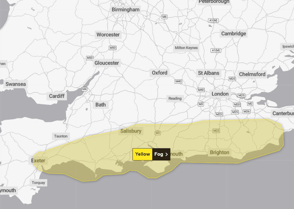 Fog warning