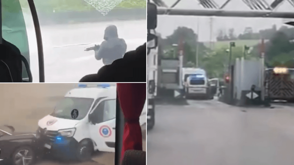 Footage of the incident