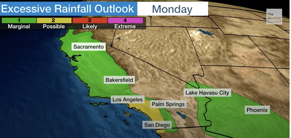 Forecast on the West coast