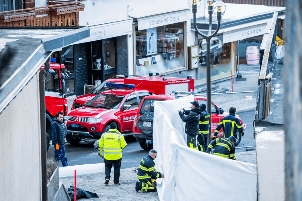 Forensic teams at the scene
