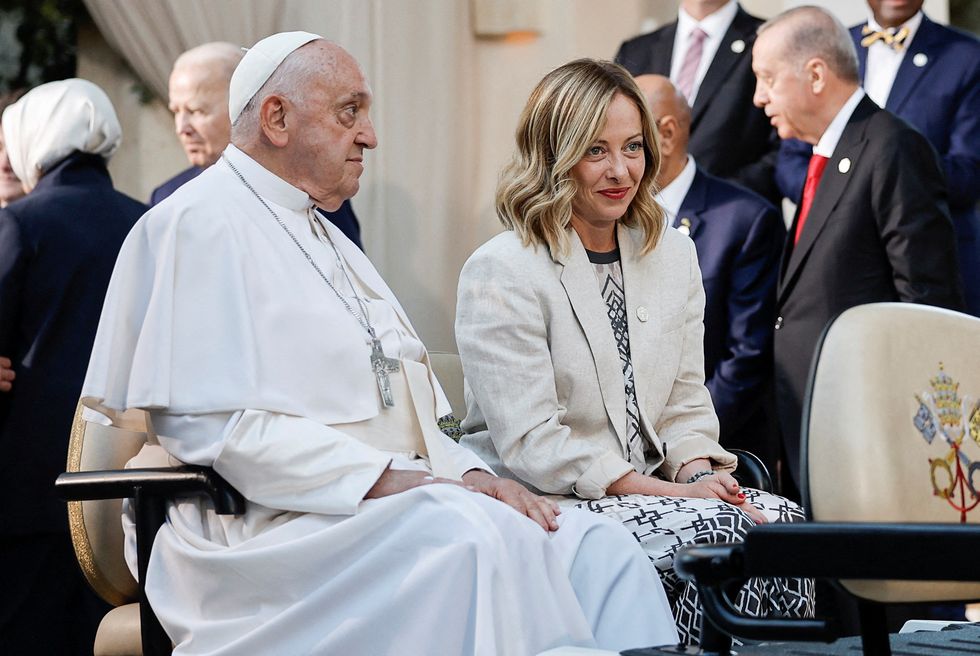 Francis and Meloni
