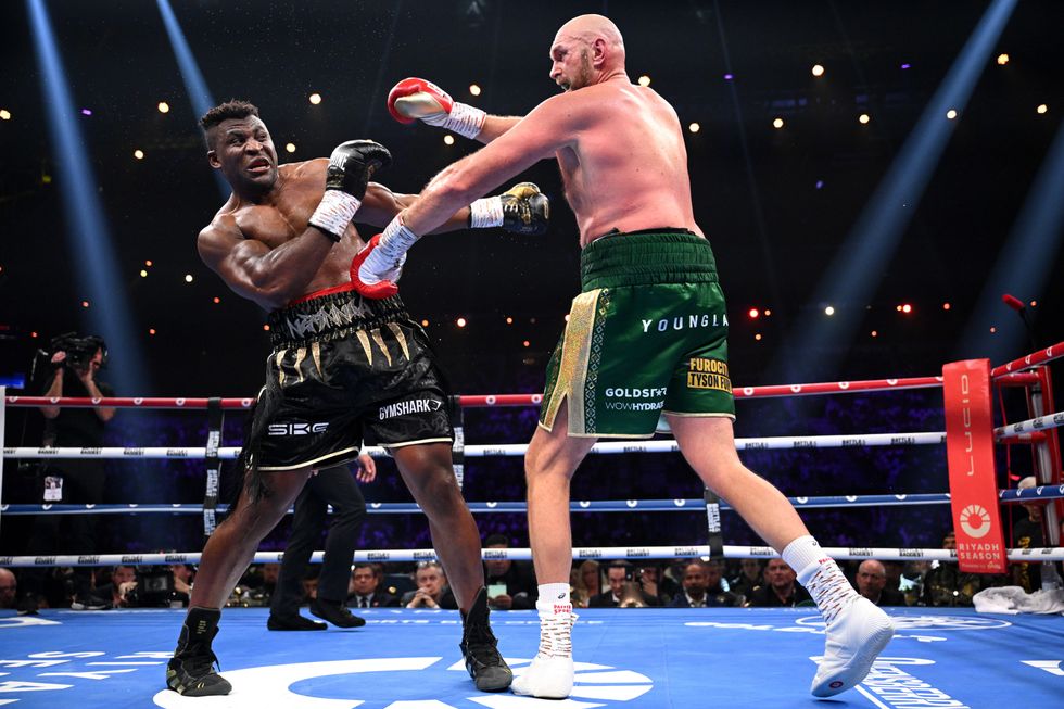 Francis Ngannou and Tyson Fury