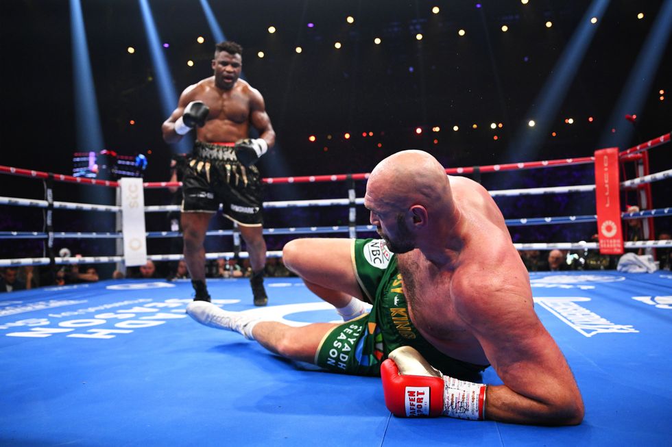 Francis Ngannou and Tyson Fury