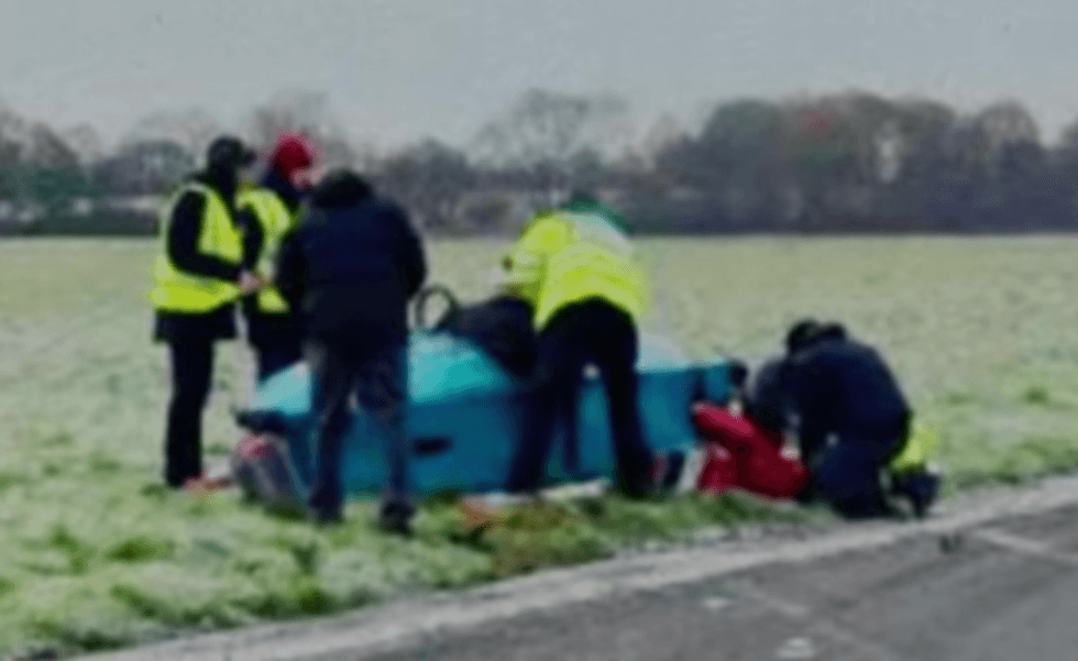 Freddie Flintoff crash
