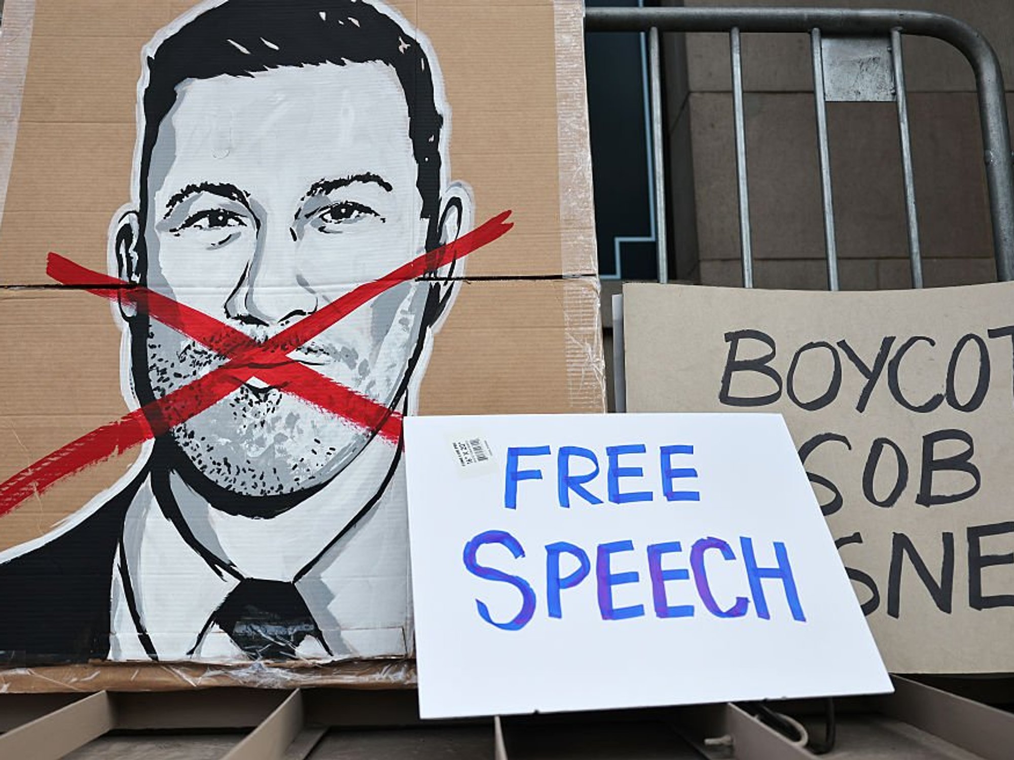 Free speech protest for Jimmy Kimmel