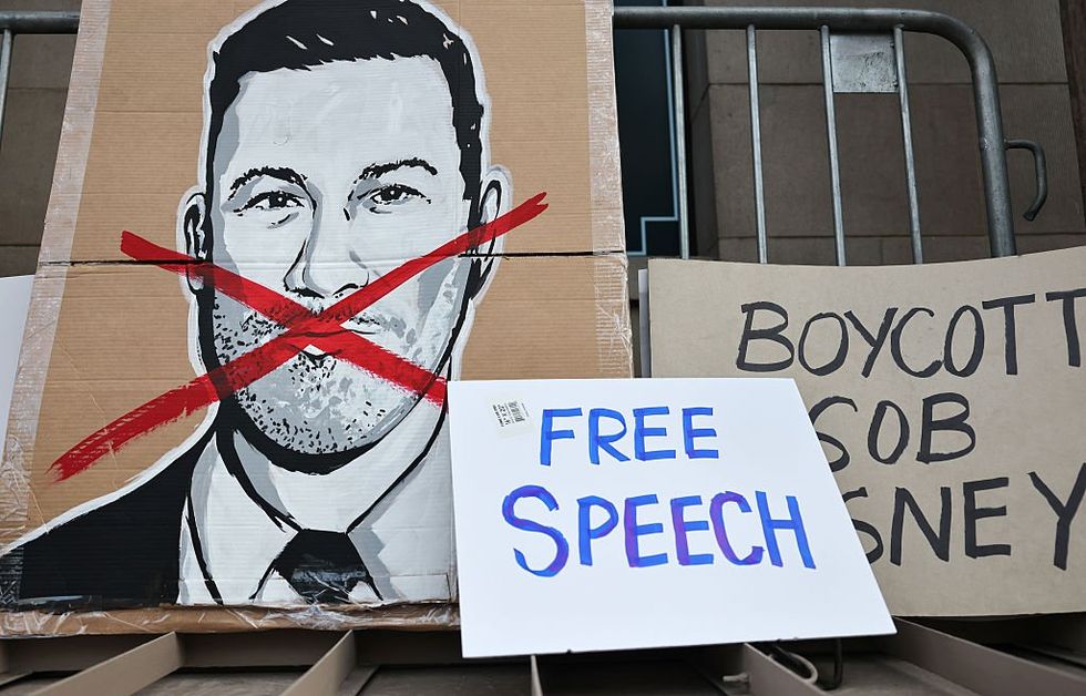 Free speech protest for Jimmy Kimmel
