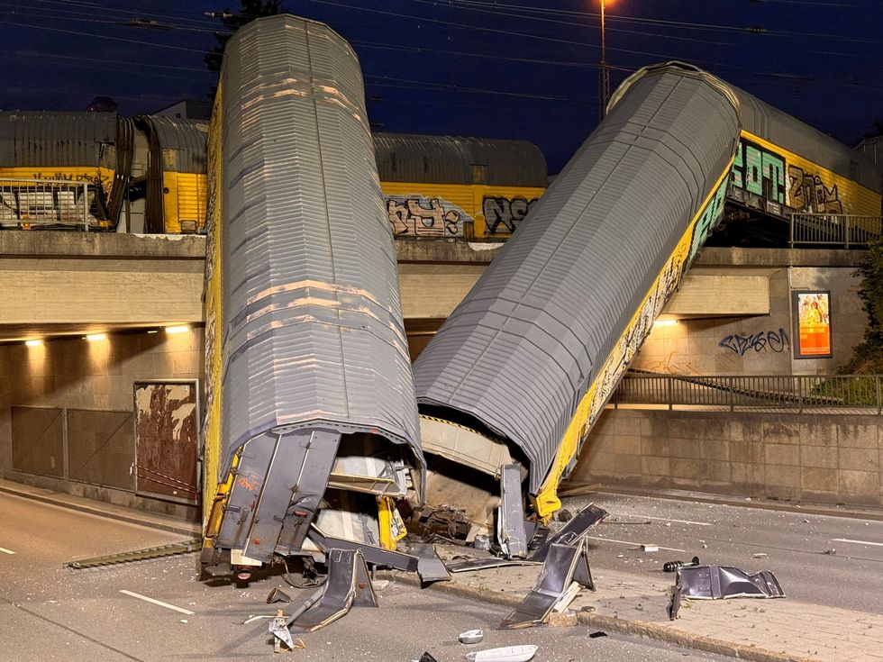 Freight train crash
