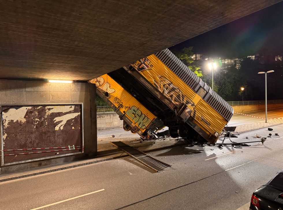 Freight train crash
