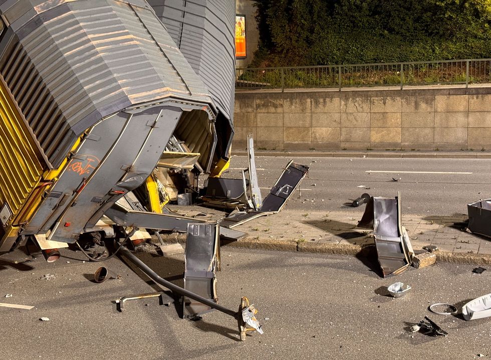 Freight train crash