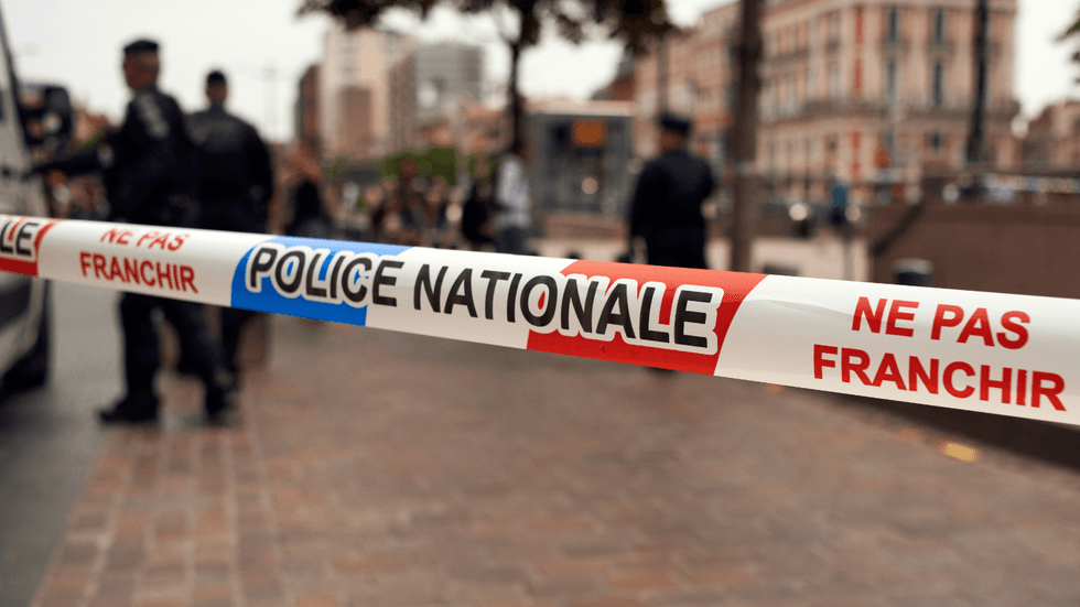 French police tape