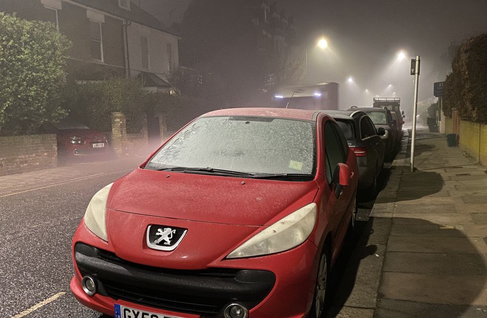 Frosty windscreen