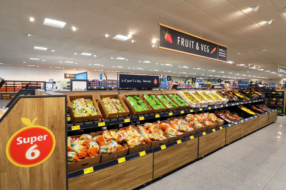 Fruit and vegetables in Aldi