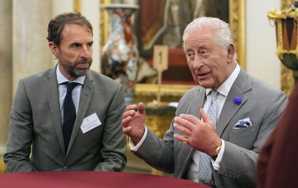 Gareth Southgate pictured with King Charles earlier this year