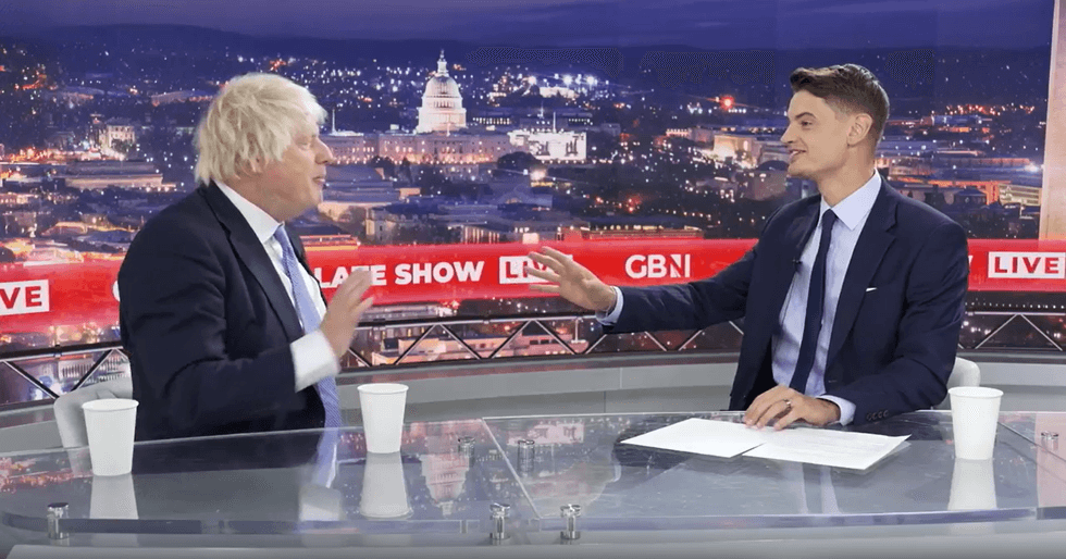 GB News star Ben Leo reminded Mr Johnson that he previously compared burka-wearing Muslim women to letterboxes