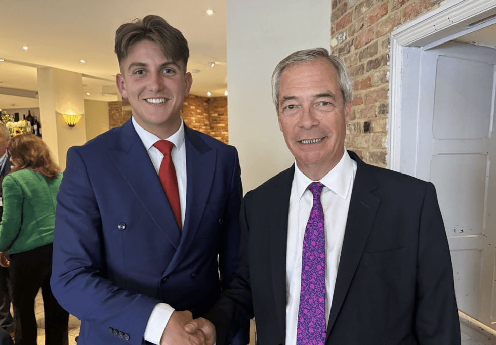 George Finch and Nigel Farage