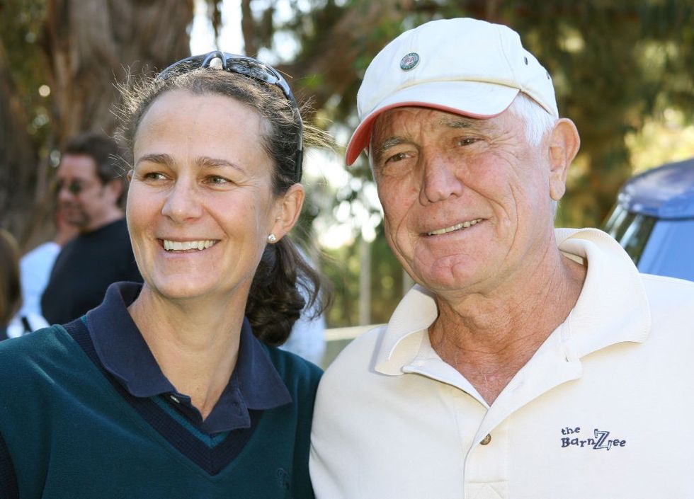 George Lazenby and Pam Shriver