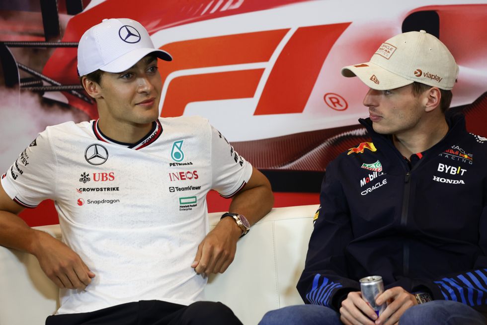 George Russell and Max Verstappen had been expected to grapple it out for the title this year