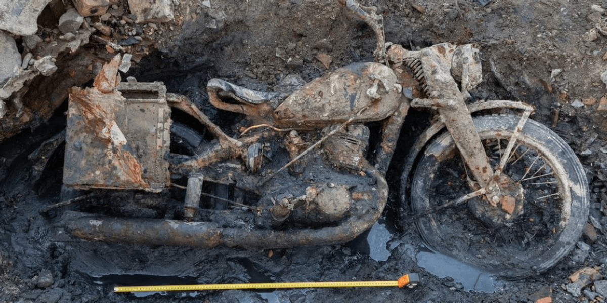 Nazi soldiers emerge from riverbed after lying hidden for more than 80 years