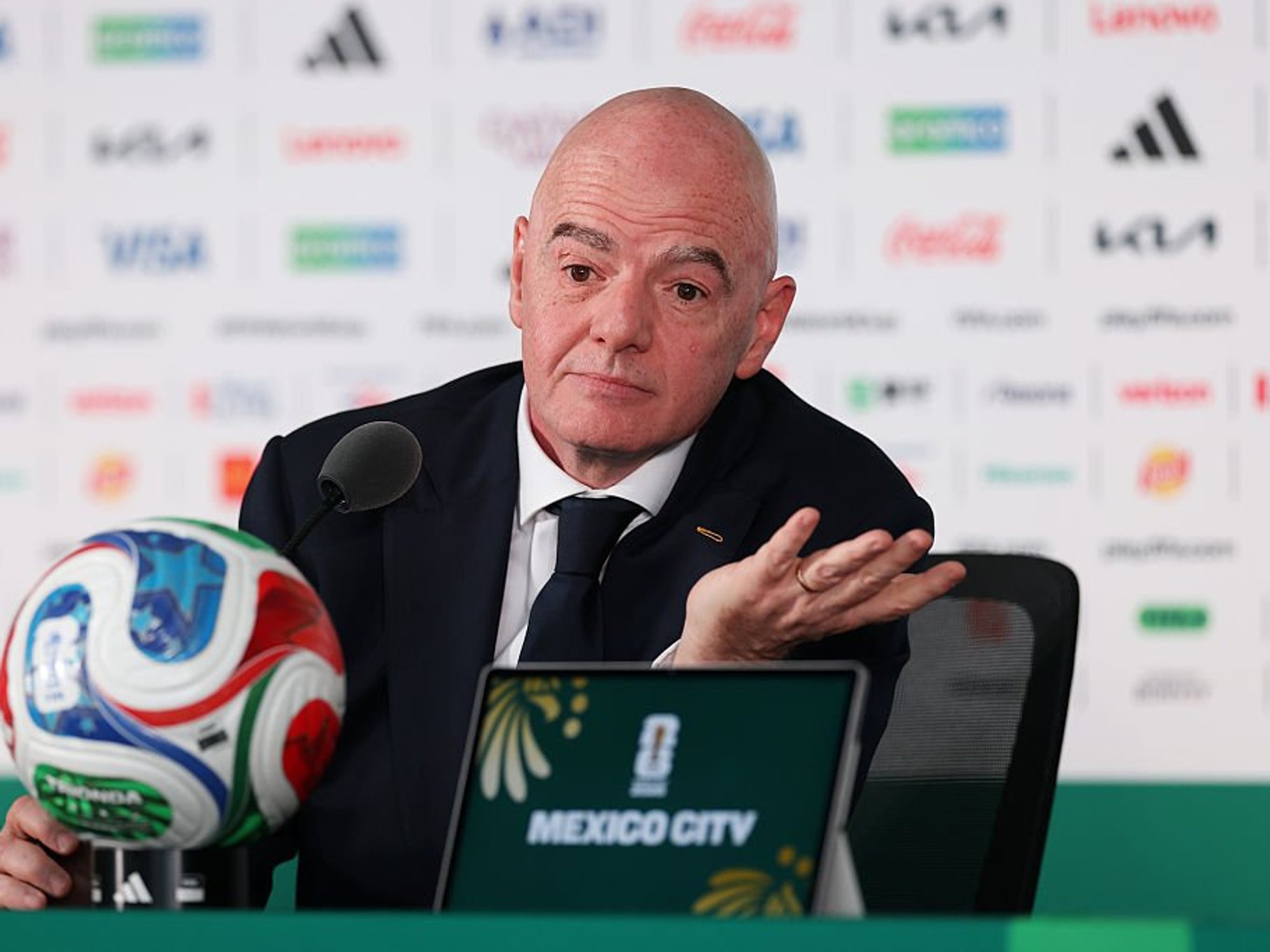 Gianni Infantino has hit out at critics of the World Cup