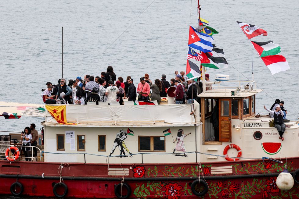 Global Sumud Flotilla boat