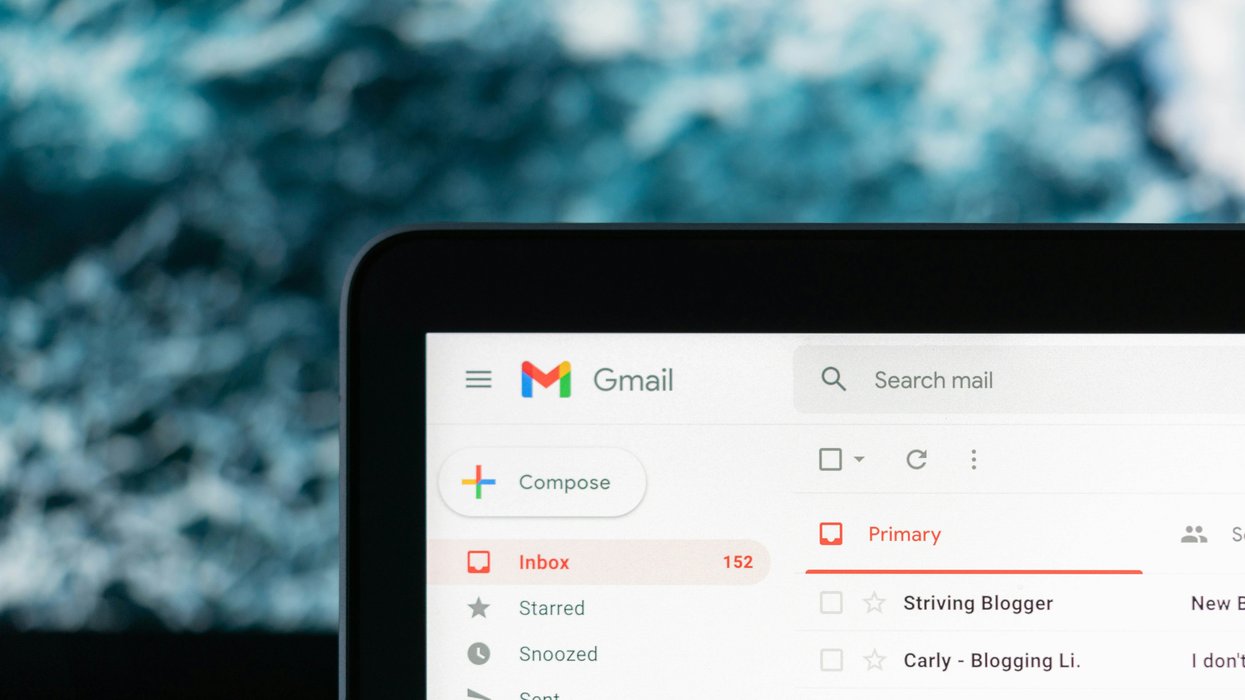 Gmail open on desktop