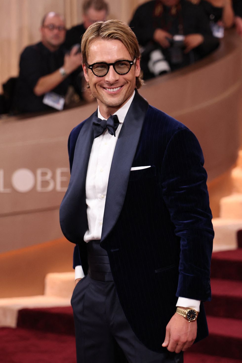 Golden Globes 2026 red carpet: Glen Powell