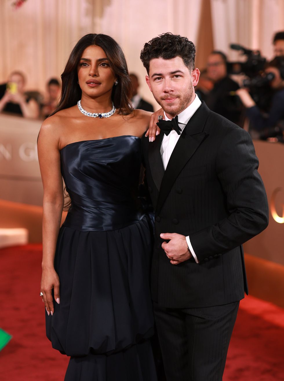 Golden Globes 2026 red carpet: Priyanka Chopra and Nick Jonas