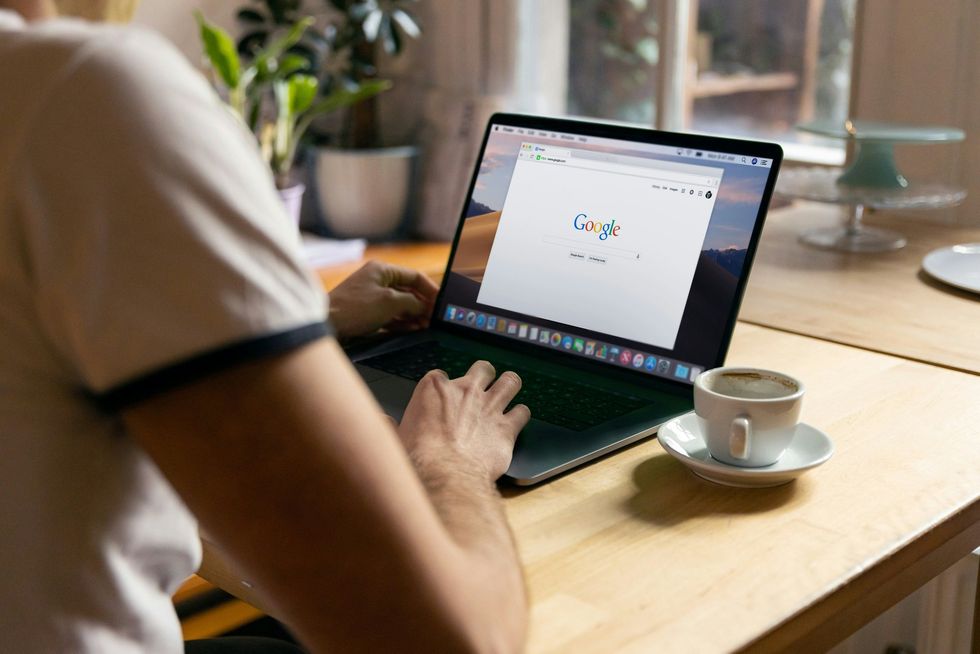 Google Chrome browser displayed on laptop