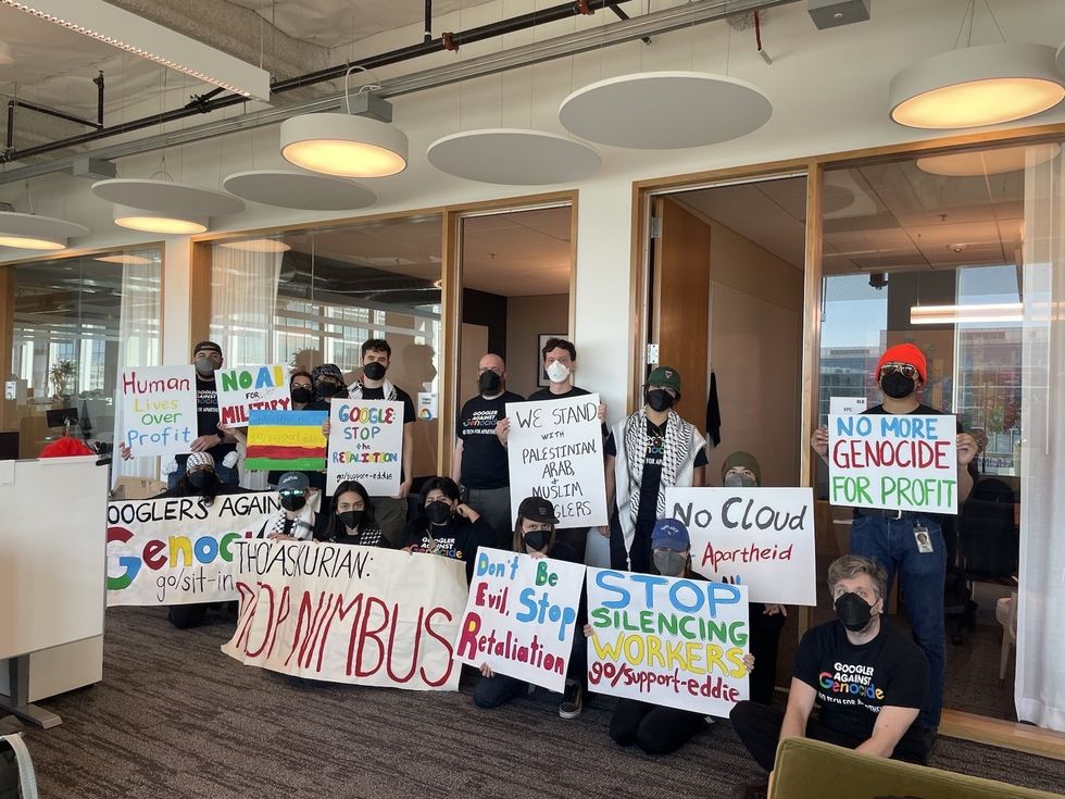 Google staff protesting