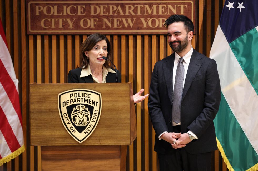 Governor Kathy Hochul (left) and Zohran Mamdani (right)