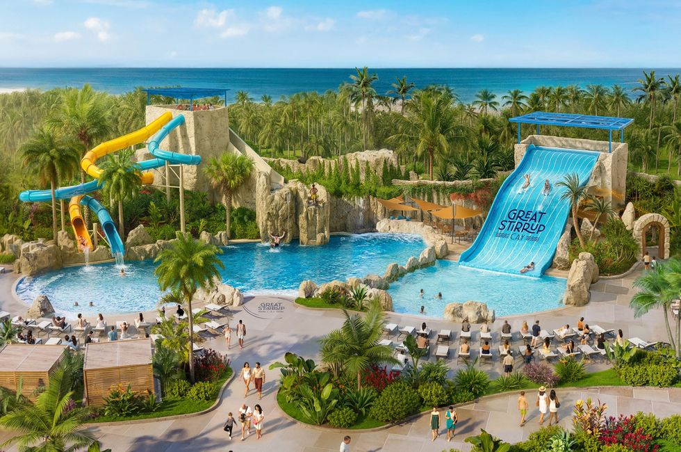 Great Stirrup Cay waterpark plans overview