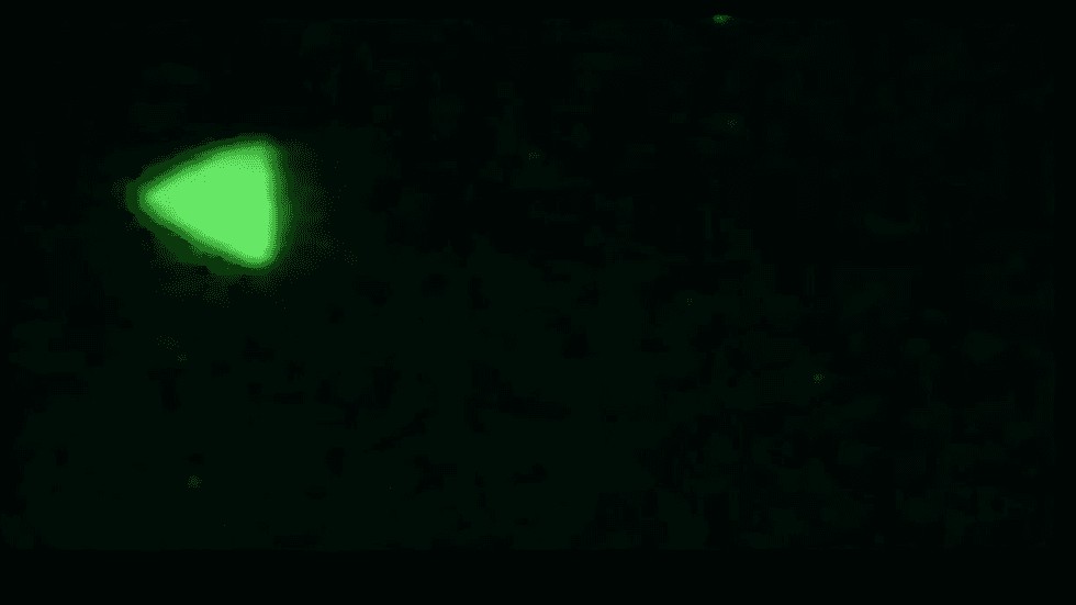 Green Triangular UFO