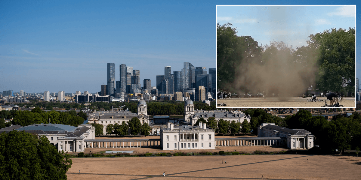 'Dust devil' tornado ploughs through London sending terrified Britons fleeing park
