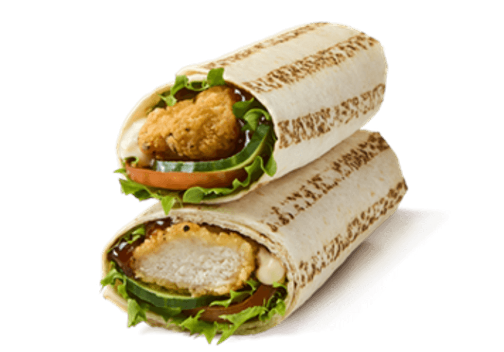 Greggs BBQ Chicken Wrap