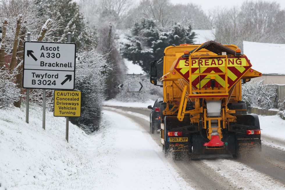 Gritter in winter