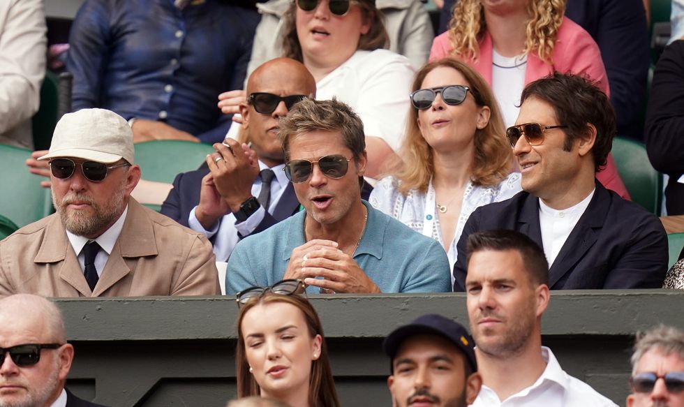 Guy Ritchie (left), Brad Pitt (centre), and Jeremy Kleiner (right)\u200b