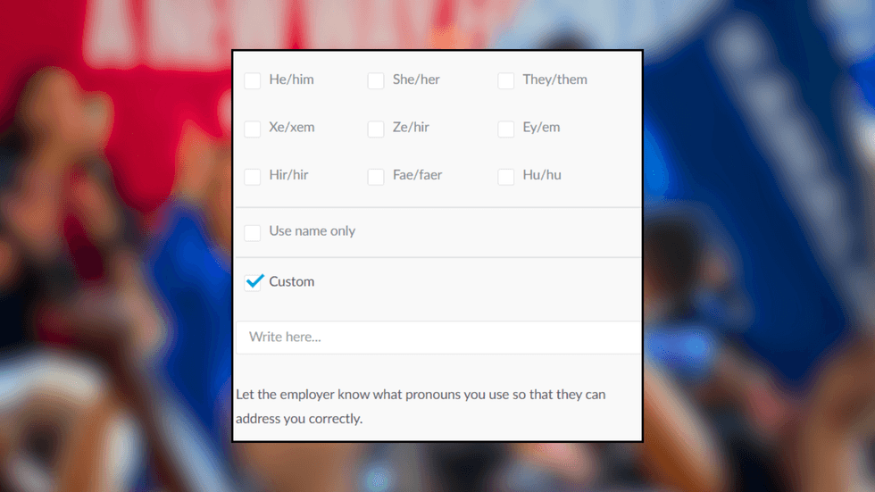 Harris job application form
