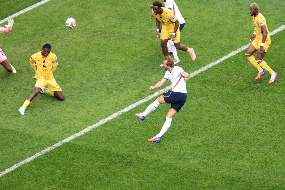 Harry Kane missed a big chance for England in their World Cup clash with Ghana