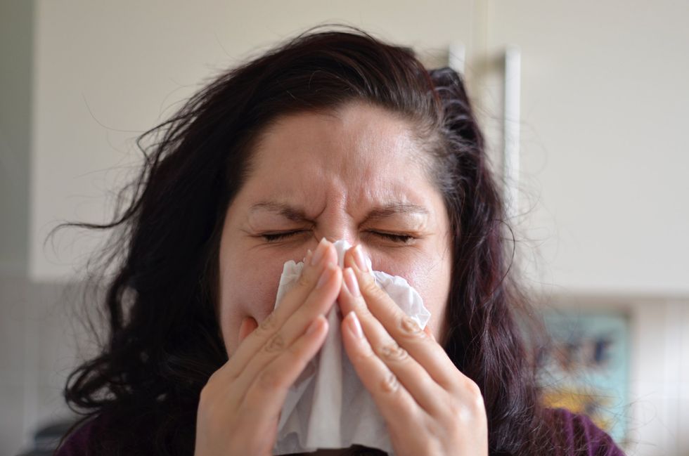 Hay fever sufferer