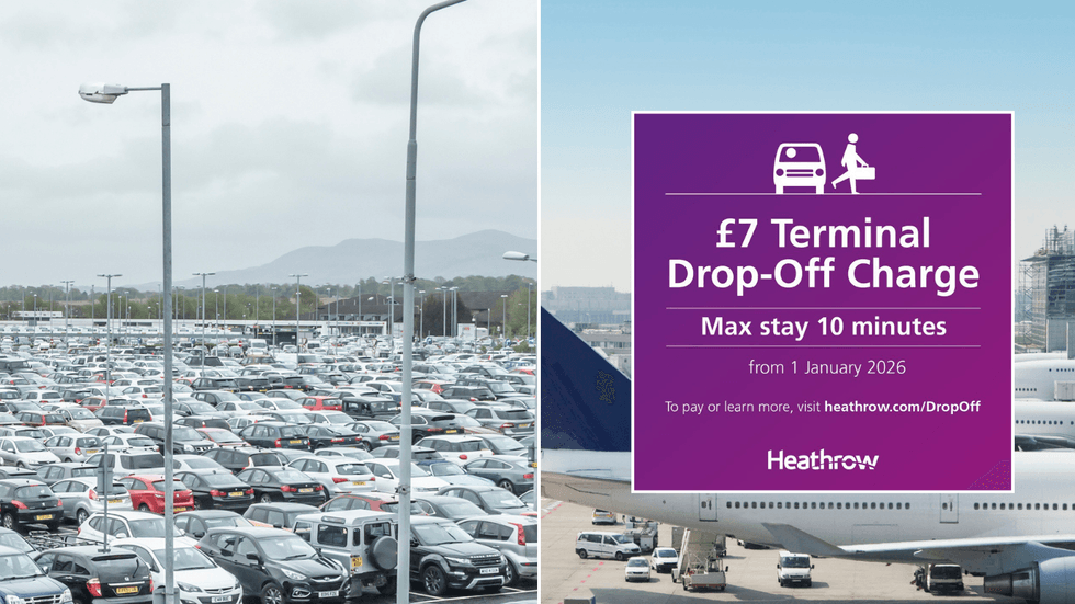 Heathrow Airport drop off hike