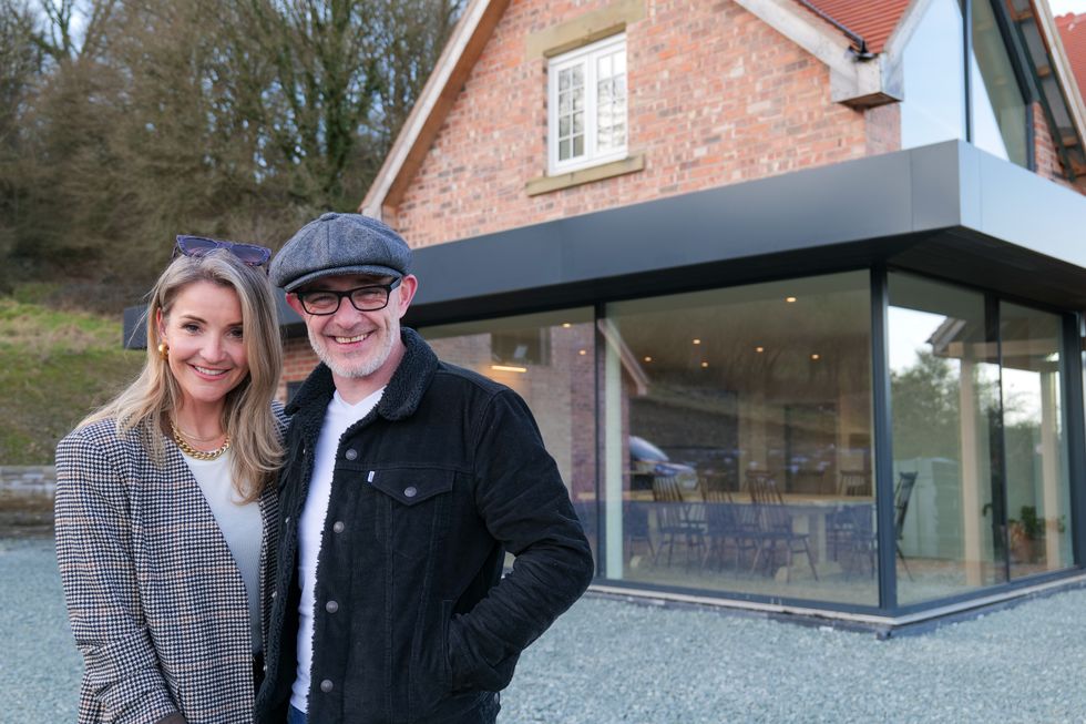 Helen Skelton and  Patrick Bradley