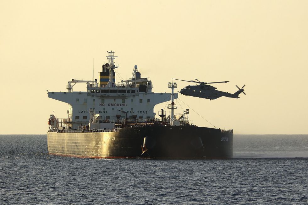 Helicopter over the Smyrtos