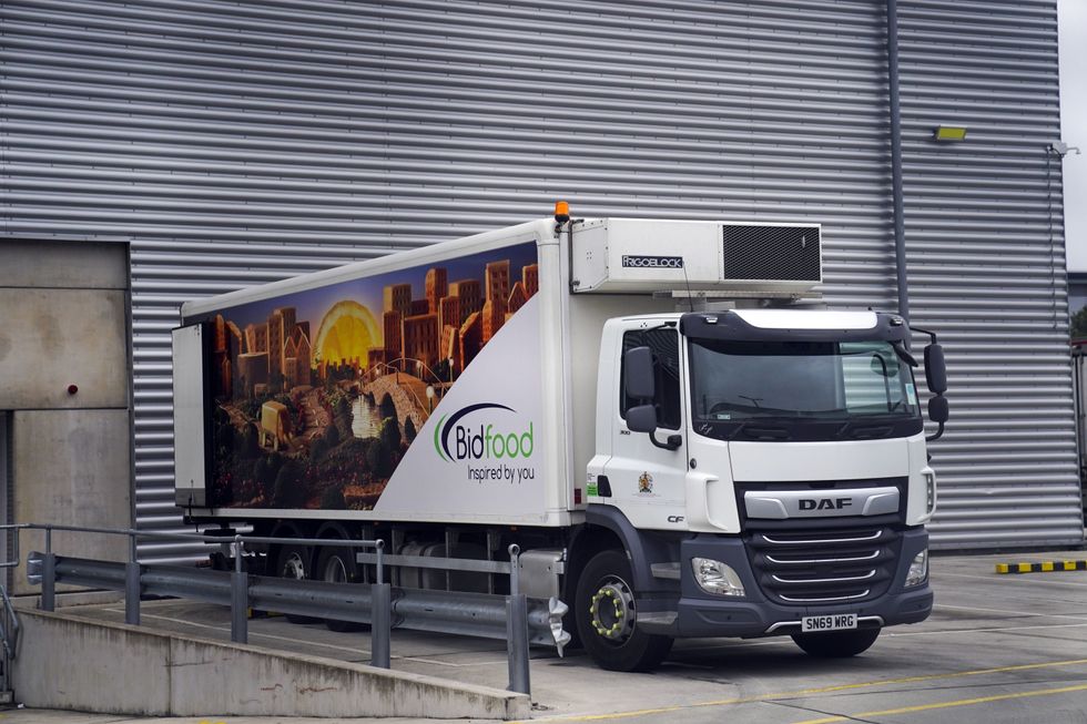 HGV lorry parked