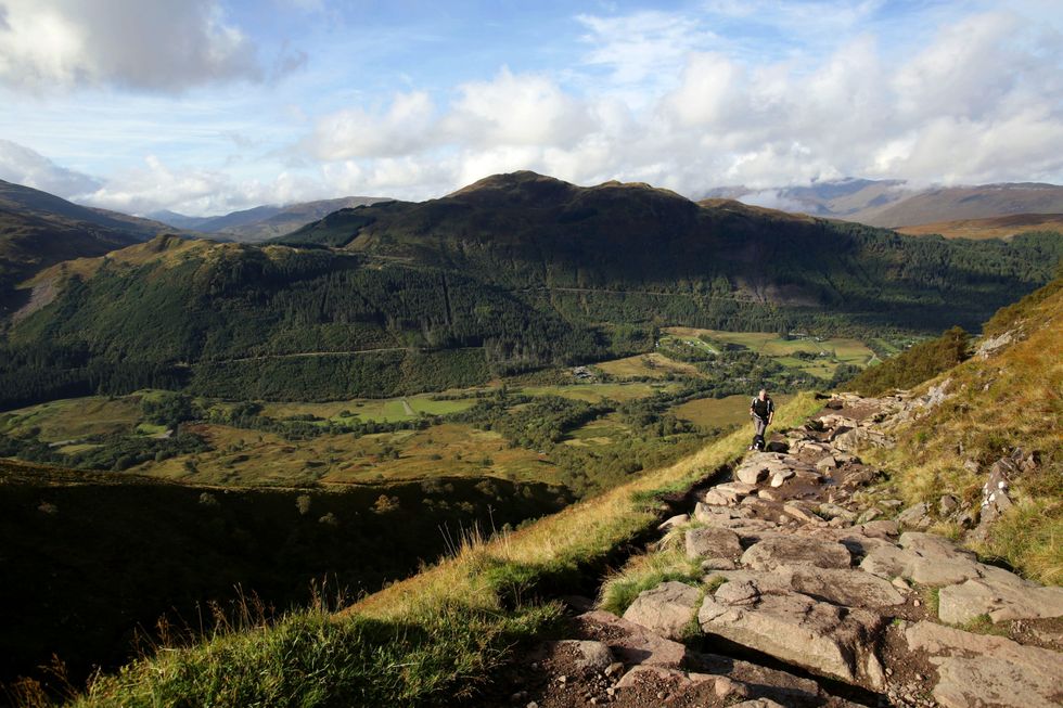 Hills in Scottish Highlands
