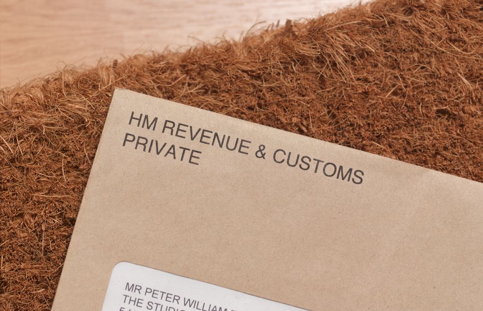 HMRC letter on door mat