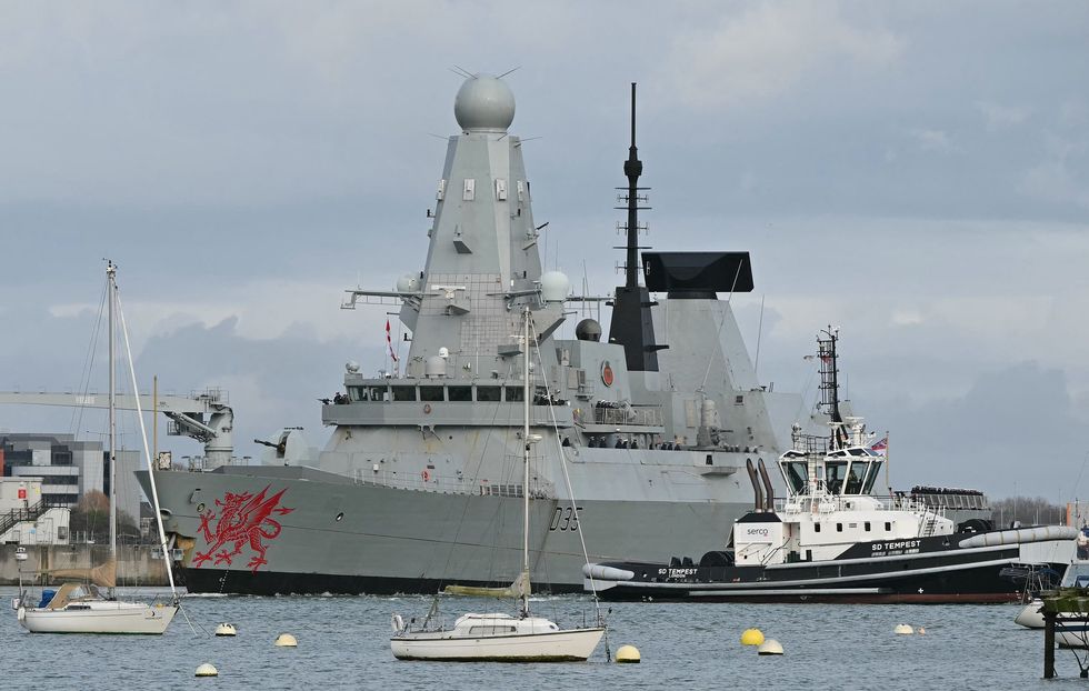 HMS Dragon was delayed in its journey to Cyprus